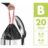 thumbnail of Hailo Treteimer Öko uno Plus M, Abfalleimer, Mülleimer, Stahlblech, Weiß, 17 L, 0619-230