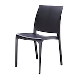 thumbnail of VOLGA set di 2 sedie poltrone da giardino in plastica design moderno colorata Nero colore Nero