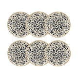thumbnail of Novastyl - Lot 6 assiettes plates héraclée 27cm en grès décor bleu