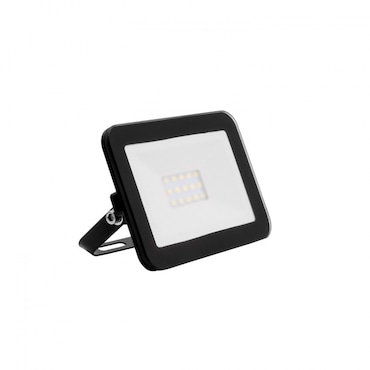 efectoLED Foco Proyector LED 10W 120lm/W IP65 Slim Cristal Negro Blanco Neutro 4000K - 4500K