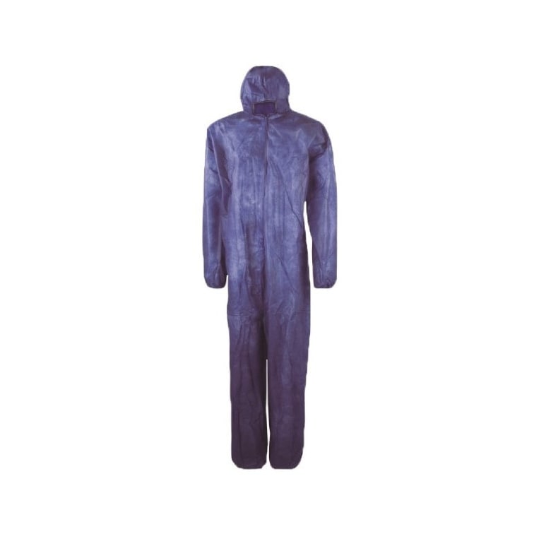 MONOUSO - Schutzanzug PP mit Kapuze Grösse XL Blau (25 Stück)
