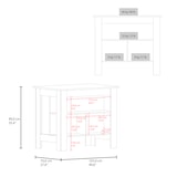 thumbnail of Mesa Auxiliar de cocina Cala en melamina con 3 estantes