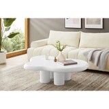 thumbnail of SalesFever Couchtisch | wolkenförmig | Tischplatte matt lackiert | Fiberglas | B 123 x T 89 x H 35 cm | weiß