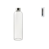 thumbnail of Bottiglia in vetro borosilicato trasparente con tappo in acciaio inox lt 1,0