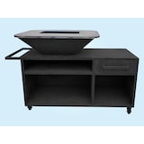 thumbnail of PURLINE Barbecue grande con mobile in acciaio nero con piano cottura e grill EFP56RECT B