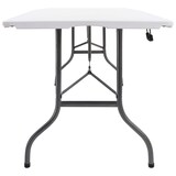 thumbnail of vidaXL Tuintafel inklapbaar 180x72x72 cm HDPE wit