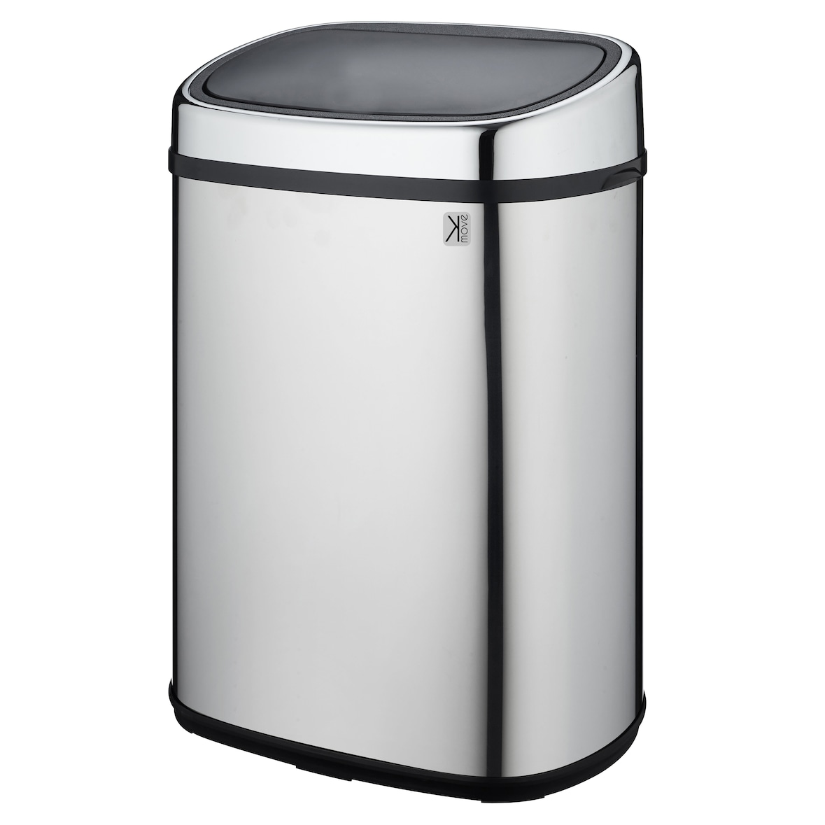 Kitchen Move RVS prullenbak push CITY zilver 48L Roestvrij staal Zilver