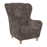 thumbnail of Supellex Sofia Ohrensessel mit Hocker | Design Helsinki Braun