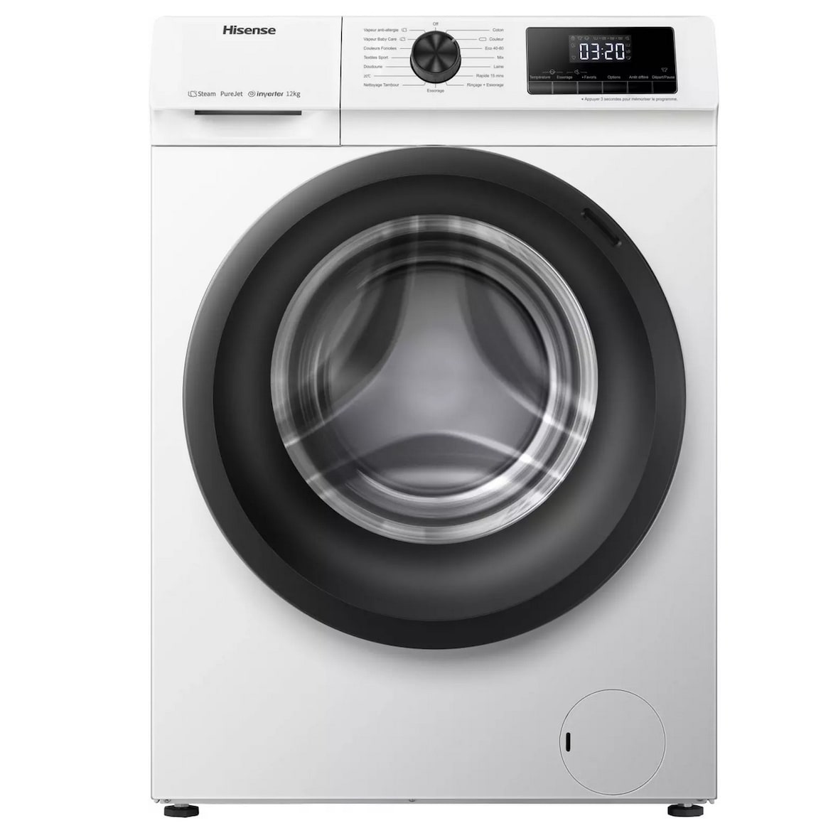 HISENSE Lave-linge Frontal 12kg 1400 Tours/min W1214QE