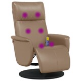 thumbnail of vidaXL Massagesessel mit Fußteil Cappuccino-Braun Kunstleder