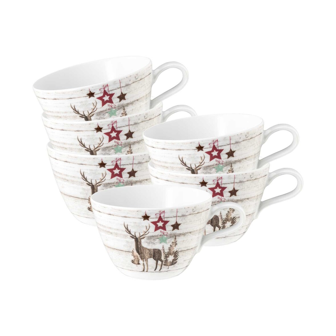 Seltmann Weiden Life Christmas Milchkaffeetasse 370 ml 6er Set