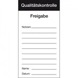 thumbnail of Aufkleber I Qualitätsaufkleber Qualitätskontrolle-Freigabe, Papier, 80x150mm, 100/Block