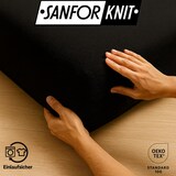 thumbnail of EXKLUSIV HEIMTEXTIL Frottee Spannbettlaken 180 - 200 x 200 cm Schwarz 80% Baumwolle 20% Polyester  Öko - Tex Zertifiziert Bed-Sheet Bettlaken Spannbet