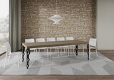 thumbnail of Karamay Premium 160/264x90 cm ausziehbarer Tisch in Taubengrau mit anthrazitfarbenen Beinen