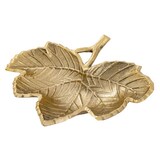 thumbnail of Dekoschale Schale Aluminium  Blattschale : gold