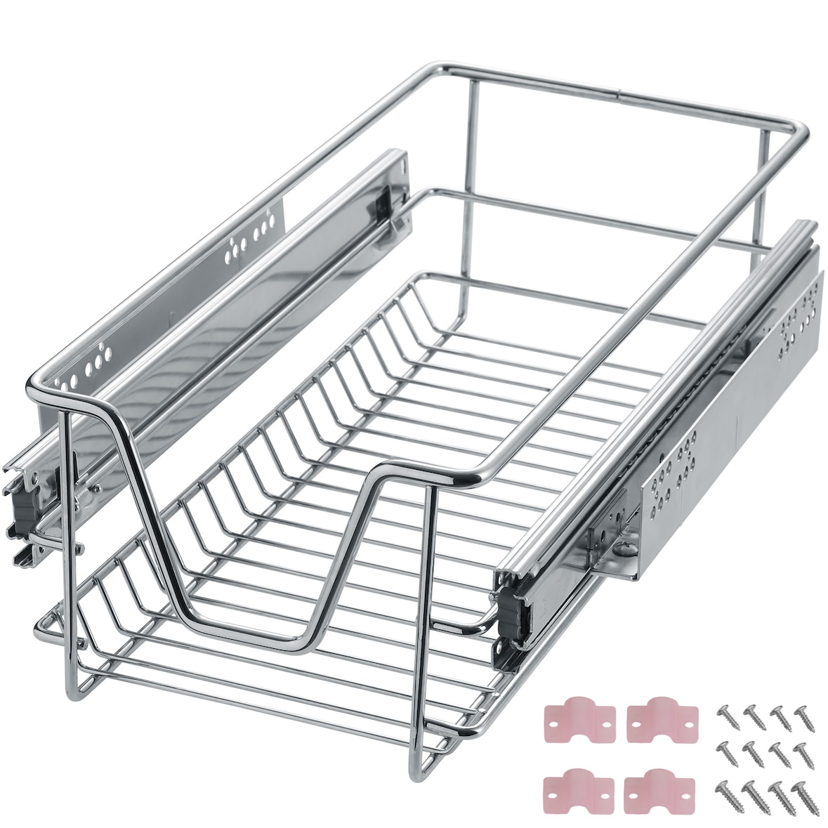 tectake cassetto telescopico per gli armadi di cucina e camera da letto - 30 cm - 402014