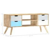 thumbnail of Helloshop26 - Meuble TV multimédia étagère télévision buffet téléviseur salle à manger salon chambre 110 x 35 x 48 cm bois de 02_0025766