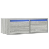 thumbnail of vidaXL TV-Schrank mit LED-Leuchten Grau Sonoma 75x35,5x25 cm