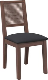 thumbnail of vidaXL Esszimmerstühle mit Kissen 2 Stk. Braun Massivholz Gummibaum