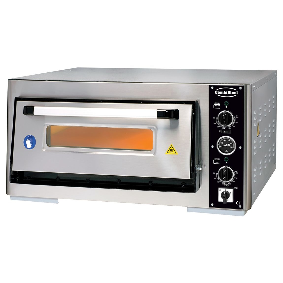 Combisteel pizzaoven Enkel voor 1x6 pizza's Ø30mm