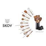 thumbnail of Set d'ustensiles de cuisine en bois d'acacia SKOV - 12 pièces