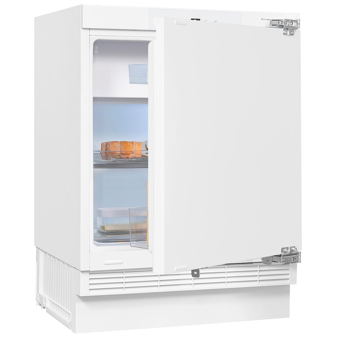 Exquisit Unterbau-Kühlschrank UKS130-4-FE-010D | 121 l Nutzinhalt | Unterbaugerät | Weiß
