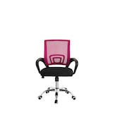 thumbnail of Sillas de oficina con asiento textil color Negro y Rosa. Modelo Martina