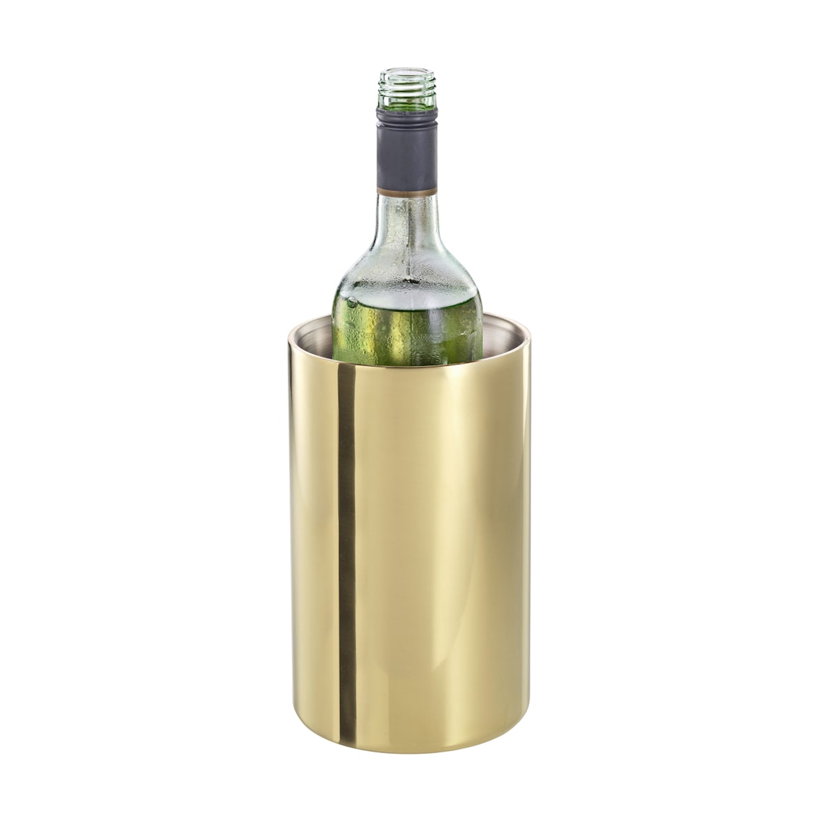 Weinkühler TAMPA, Edelstahl, 1,6 ltr. mit champagnerfarbener PVD-Beschichtung.