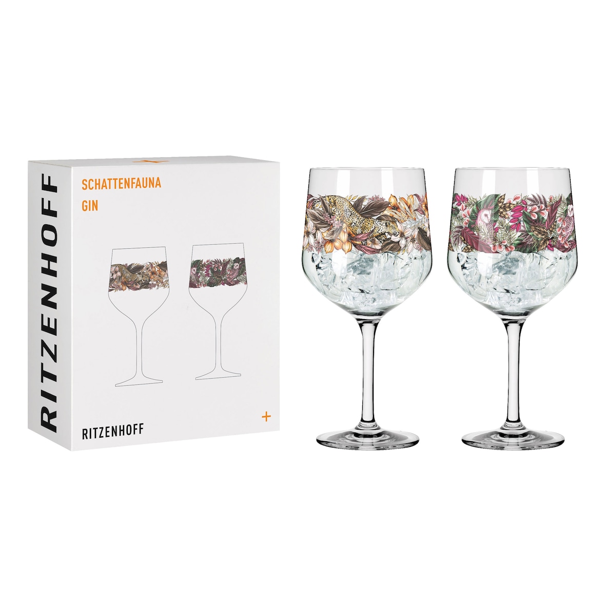 Ritzenhoff Gin-Kelch Schattenfauna 2er-Set 002