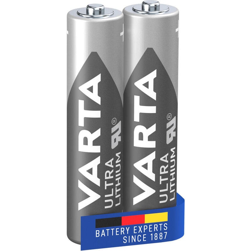 Bateria aaa de ultra lítio Varta - lr03 (blister 2 unidades) Ã10,5x44,5mmi