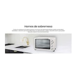 thumbnail of INFINITON MiniHorno HSM-20B31, 30 Litros, 1500 W, Temporizador, Blanco