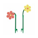 thumbnail of Relaxdays Sprinkler Blume, Kinder, 2er Set, Garten, 6 m Reichweite, 360°, Spritzblume, HxBxT: 105 x 28 x 28 cm, rot/gelb