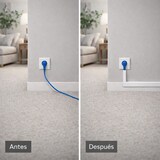 thumbnail of Jandei - Pack x10 Canaleta Adhesiva Blanca para Cables PVC. Organización y Protección del Cableado 40 cm Longitud (4 Metros) (12x12mm)