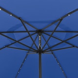 thumbnail of Helloshop26 - Sonnenschirm für den Außenbereich mit LED-Beleuchtung und Metallstange 400 cm blau 02_0008180