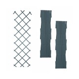 thumbnail of Relaxdays Rankgitter ausziehbar, 3er Set, Rankhilfe Kletterpflanzen, 180cm, Garten, Balkon, Terrasse, Kunststoff, grau