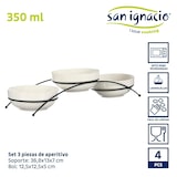thumbnail of San Ignacio VESSIA - Set van ronde porseleinen kommen van 350 ml met standaard