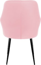 thumbnail of ECD Germany – Esszimmerstühle 4er Set Rosa | Samtbezug, Armlehnen, Metallbeine, ergonomische Küchen- & Esszimmerstühle