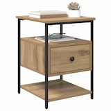 thumbnail of vidaXL Nachttisch 2 pcs Eiche handwerklich 40 x 42 x 56 cm