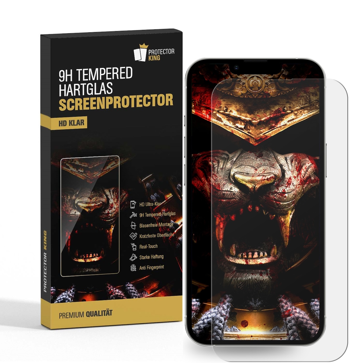 5x 9H Panzerglas für iPhone 14 Pro HD KLAR echtes Tempered Glass Panzerfolie Displayschutz Schutzglas Hartglas Schutzfolie Screen-Protector