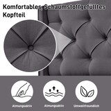thumbnail of Polsterbett 140x200 cm mit Stauraum und Lattenrost – elegantes Design in Grau, inkl. hochklappbarem Lattenrost und großzügigem Stauraum