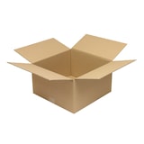 thumbnail of Wellpapp-Faltkarton 1-wellig, 350x350x200mm, Qual. 1.20C, braun, Fefco 0201, 50 Kartons