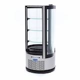 thumbnail of Vetrina per Pasticceria Rotonda 100L, 48cm, con 3 Ripiani in Vetro, Illuminazione LED e Raffreddamento Ventilato | Maxima