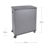 thumbnail of SR2X30 Sensormülleimer Abfalleimer 2fach 60l inkl. Inneneimer Räder Schwarz