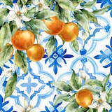 thumbnail of 20 Servietten Papier 33x33cm 3-lag Einweg Papierservietten mit Orangen Partyservietten Motivservietten Lunchservietten Orange Blau Weiß