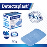 thumbnail of Blaues detektierbares wasserabweisendes & elastisches Pflaster 50x72mm - 50St
