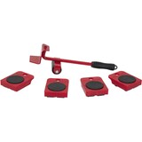 thumbnail of Set di rulli per mobili e trasporto – 5 pezzi – Rosso