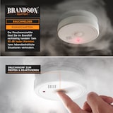 thumbnail of Brandson Rauchmelder 10 Jahre Batterie - 9V Blockbatterie - Smoke Detector - wechselbare Batterie - Gerät wiederverwendbar - DIN EN 14604 2005
