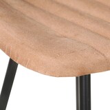 thumbnail of Barhocker MUKE 2er Set Hellbraun Echtleder  | Barstühle Küchenhocker Thekenhocker für Küche Hausbar