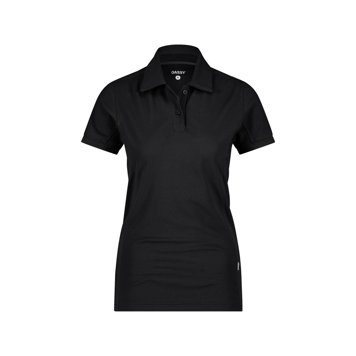 DASSY® Traxion Next Women Damen-Poloshirt, D-FX Flex, tailliert, UV-Schutz UPF 50+, Mesheinsätze, Art. 710085 schwarz 2XL