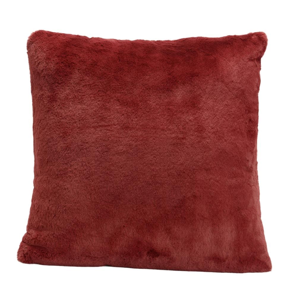 Kissen Bordeaux Luxus 50x50 cm - Rot Quadratisch Polyester Amadeus 50x50 cm
